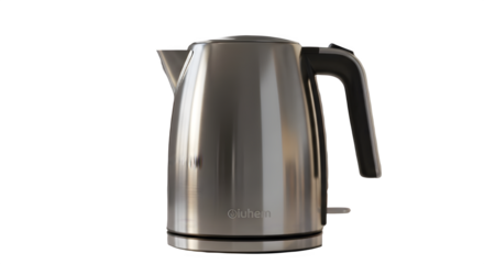 Stainless Steel Electric Water Kettle for Boiling Water  isolated on transparent background