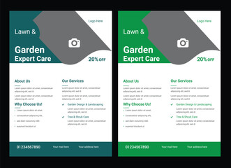lawn care flyer design template. landscaping and gardening lawn care service flyer, poster, leaflet design Lawn and gardening service flyer design template.mower landscaping garden service flyer.lawn 