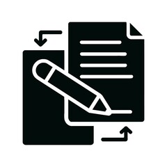 black document with pencil icon