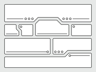 vector design asset graphic element a futuristic frame shape