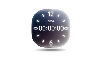 Digital Clock Displaying Zero Time.