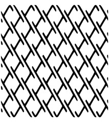 Minimalist Diagonal Chain Link Mesh Seamless Pattern