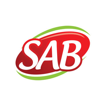 oval letter SAB logo vector