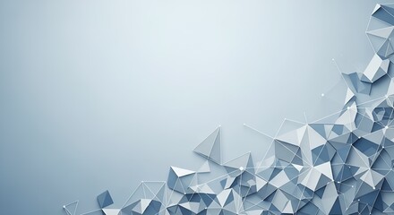 Abstract Geometric Network Background with Connected Triangles