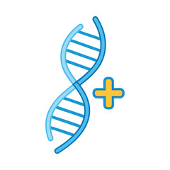 Dna Helix Transforming Into Medical Icons Of Wellness