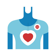 Biotech Wearable Chest Implant Monitoring Heart Health