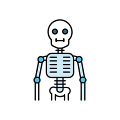 Biotech Inspired Human Skeleton Enhanced With Synthetic Support