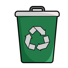 Recycle Bin Icon for Waste Management