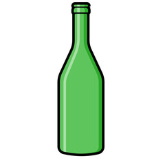 Recycled Glass Bottle for Environmental Concept