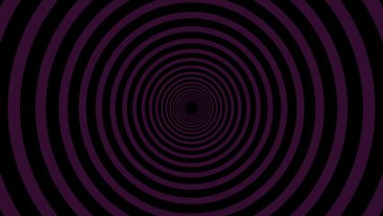 Naklejka premium Magenta And Black Concentric Circle Tunnel Pattern Background