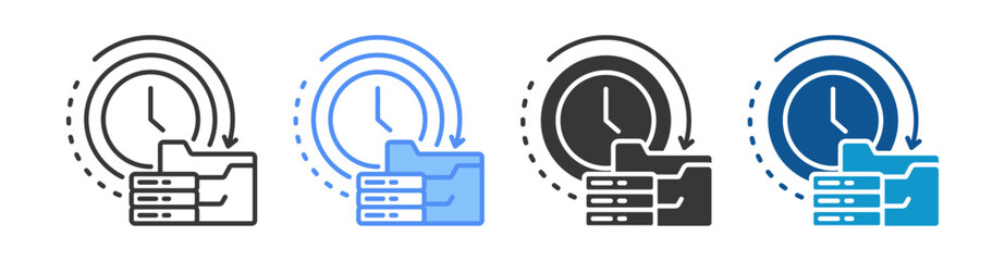 Realtime Icon Set Multiple Style Collection