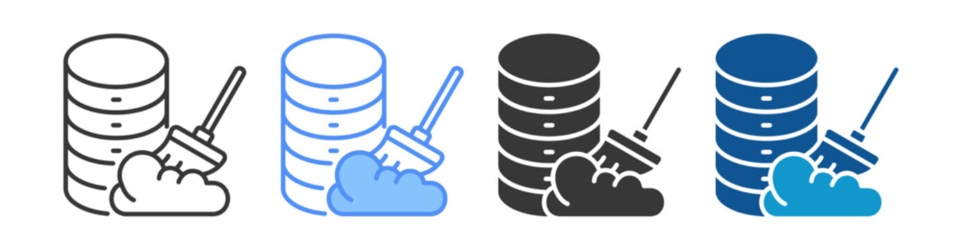 Normalization Icon Set Multiple Style Collection