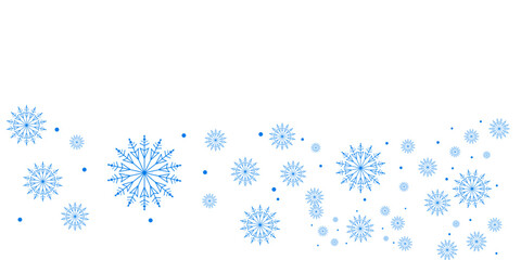 winter falling snowflakes
