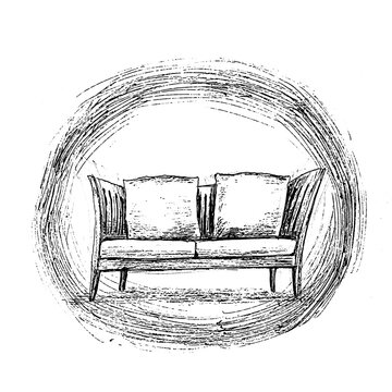 Sketch Illustration black and white 
