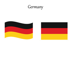 German flag icons waving 