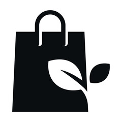 Vector icon of eco friendly packaging with a leaf design suggesting sustainability and environmental care in daily products