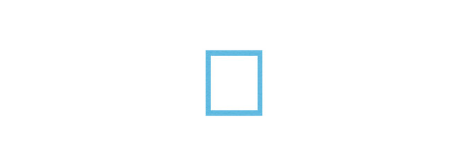Square, Rectangle, Light Blue, Collage Rectangle, Made of Paper, Photo Frame on Transparent Background.