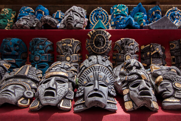 Mayan stone mask crafts 3