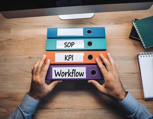 Organized Business Workflow with SOP, KPI, and Process Folders