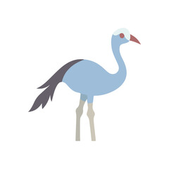 Naklejka premium Crane, flamingo, bird, wildlife icon