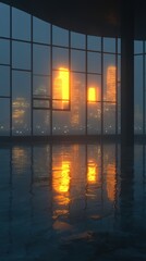 City view from window captivating cityscape seen through window offering unique perspective on urban environment