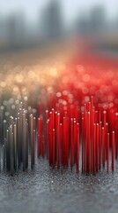 Red candles adorning table collection of vibrant red candles positioned neatly on flat table surface creating inviting atmosphere