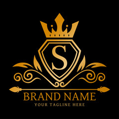 Luxury Logo Template Letter S Logo Design Vector