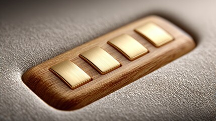 Wooden button close up detailed view of single wooden button highlighting grain and texture