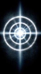 White light through black hole white light shines intensely through cosmic black hole illuminating void with radiant glow