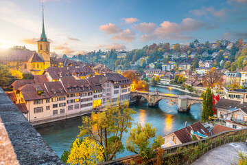 Bern city skyline, cityscape of Switzerland