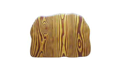 3D Textured wood grain pattern with knots on transparent background