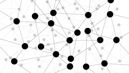 Abstract technology dot and line connection digital hi tech design concept background. Space for text. Vector illustration © Rayhan