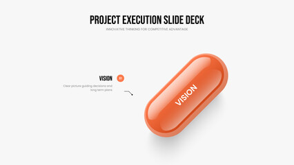 Enterprise Innovation One Step Diagram Slideshow Design. Professional Performance 1 Option Infographic Frame Layout. Corporate Plan Presentation Template Vector Illustration.