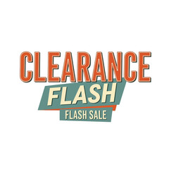 Fototapeta premium Clearance Flash Sale Text Overlay Design.