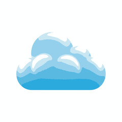 Obraz premium Cloud icon in blue color.