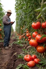 Cultivating Fresh Tomatoes in Agricultural Bliss