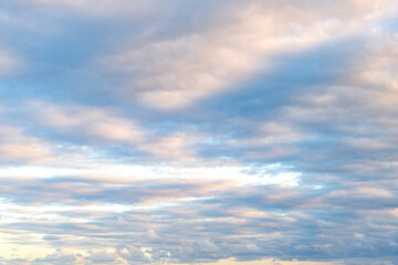 Obraz premium Cloud in the sky. Background with cloud. Gloomy sky with overcast clouds. Skyscape and cloudscape. Sky with clouds. Cloudy skyscape background. Cloudscape background. Wide sky
