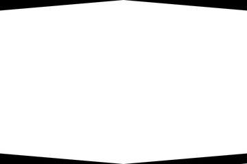 Obraz premium Black color border frame with white background, Illustration, text frame