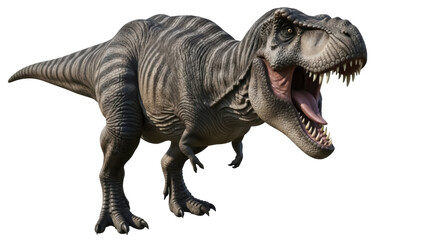 Tyrannosaurus Rex PNG isolated, a large carnivorous dinosaur with powerful jaws and sharp teeth, prehistoric predator on transparent background © PICSPRO
