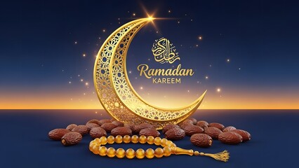 Celebrating ramadan kareem with traditional elements