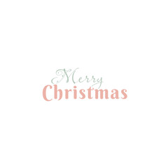 Merry Christmas Lettering Typography Clipart. Perfect for seasonal greeting cards, social media posts, invitations, planners, stickers, and digital decorations for winter themes.