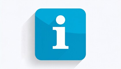 Informative Icon - A Blue Square with a White i Symbol, Representing Information and Details.