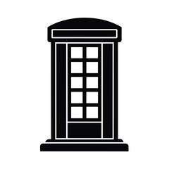 Obraz premium Public Phone Booth Urban Icon