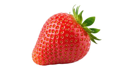 Fresh red strawberry isolated PNG on transparent background, delicious fruit for healthy eating and summer dessert © PICSPRO