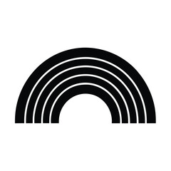 Obraz premium rainbow arc icon