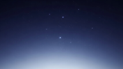 Obraz premium Starry Night Sky with Bright Stars and Faint Glow Isolated on Transparent Background