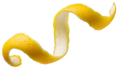 Orange  ribbon wave isolated on transparent background