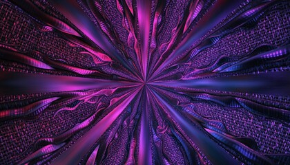 Abstract Purple and Pink Light Explosion Background.