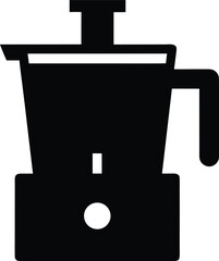 Obraz premium juicer silhouette vector illustration on transparent background