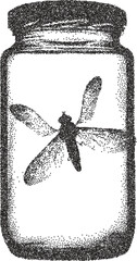 Dragonfly y2k retro stipple art insect brutalist halftone vector png transparent, wing 2000s photocopy effect tattoo aesthetic
